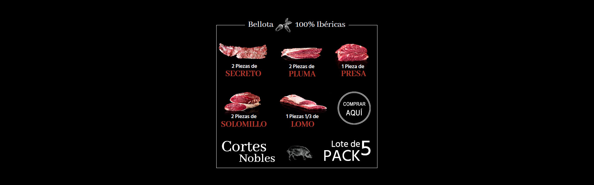 Carne de Bellota 100% Ibérico